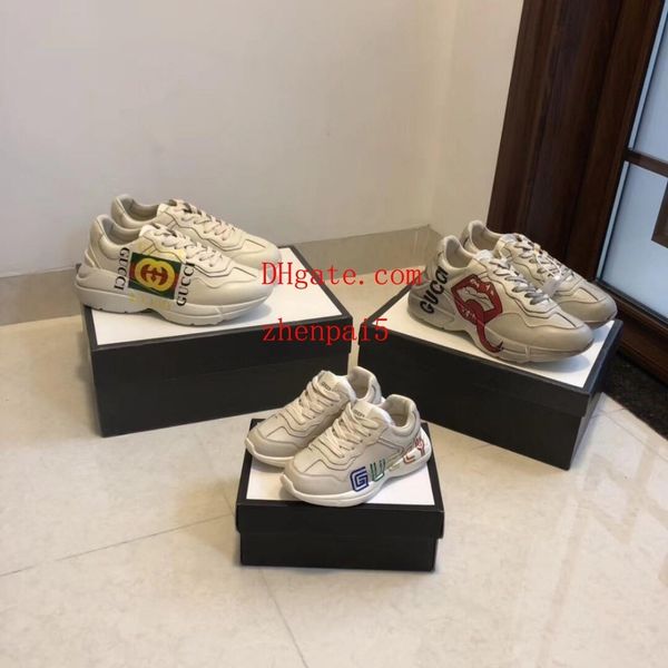 

высокий конец дети Папа обувь вышивка работает хлопок унисекс тренер