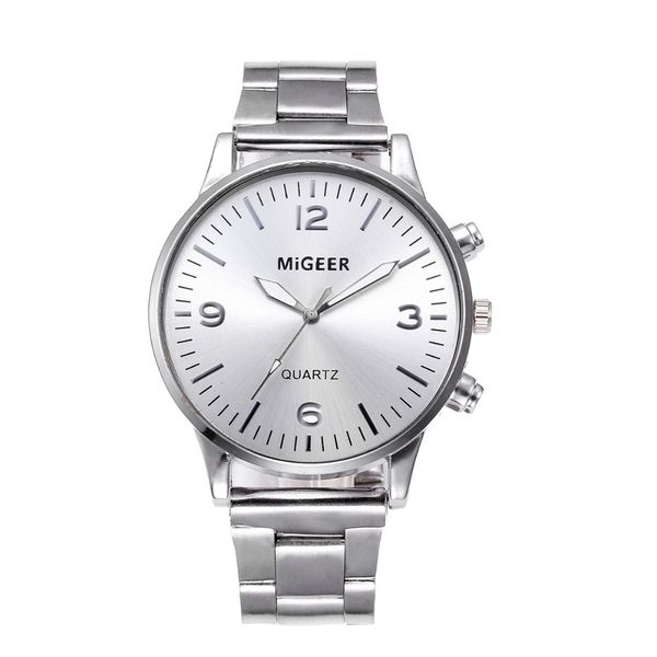 

fashion man crystal stainless steel analog quartz wrist watch mens watches relojes hombre 2019 erkek kol saati, Slivery;brown