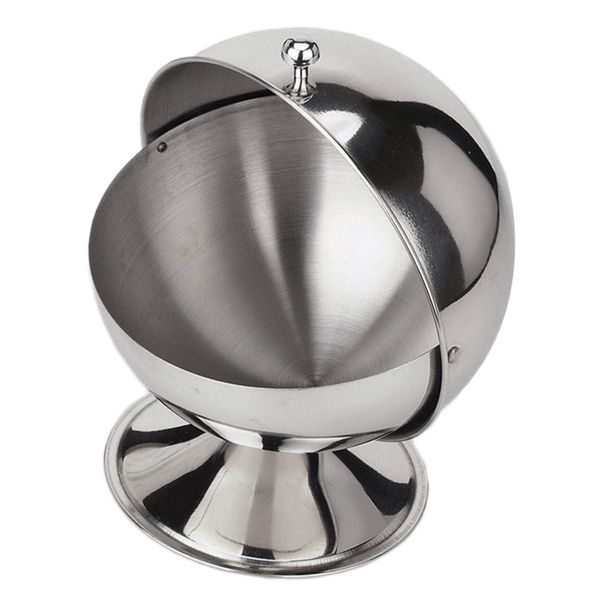 

stainless steel spherical sugar bowl seasoning bottle spice jar tank can