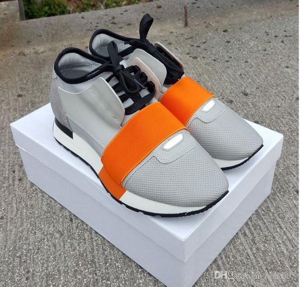 

2019 chaussures fashion luxury designer shoes race paris trainers white black dress de luxe sneakers men women casual shoe eur36-46