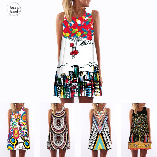 

3d 2019 vintage летнее платье богемского платья пляжа печати twill летние сарафаны женщины платья dashiki hippie boho vestidos plus size, Black;gray