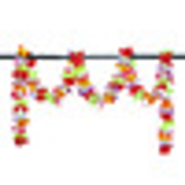 

hawaiian flower leis garland necklace party hawaii beach fun 2m, 6m, 10m, 30m