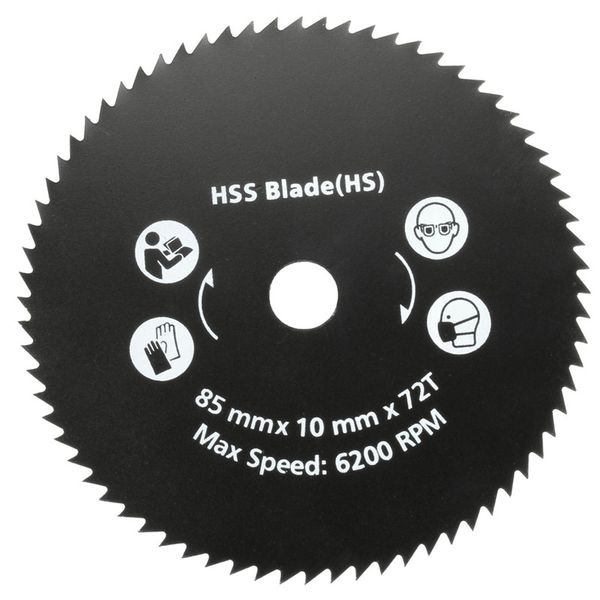 

1pc 85mm 72t hss circular saw blade wood cutting disc wheel for worx worxsaw wood metal working tools sale