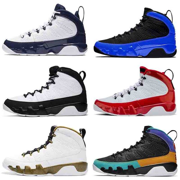 

trainers luxury racers 9s mens basketball shoes designers 9 racer blue white ruby dream it do it anthracite citrus sneakers, White;red