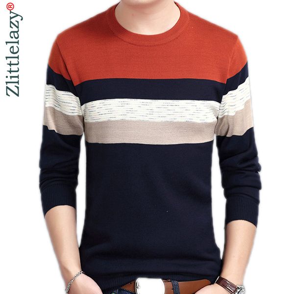 

2018 designer pullover striped men sweater dress thin jersey knitted sweaters mens wear slim fit knitwear fashion clothing 10023, White;black