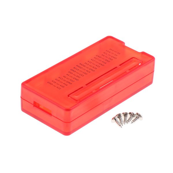 

красный abs корпус защитный чехол чехол для raspberry pi нулевой 1.3 / w