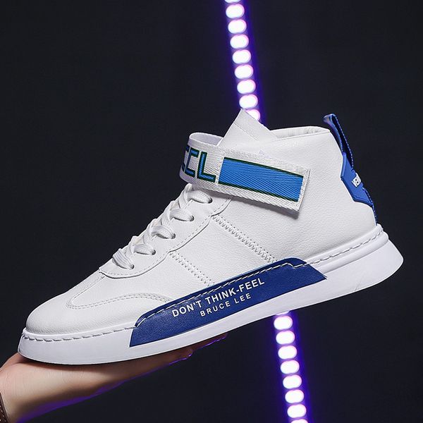 

fashion men shoes comfortable light brand sneakers for men trend high men's casual shoes zapatos hombre, Black