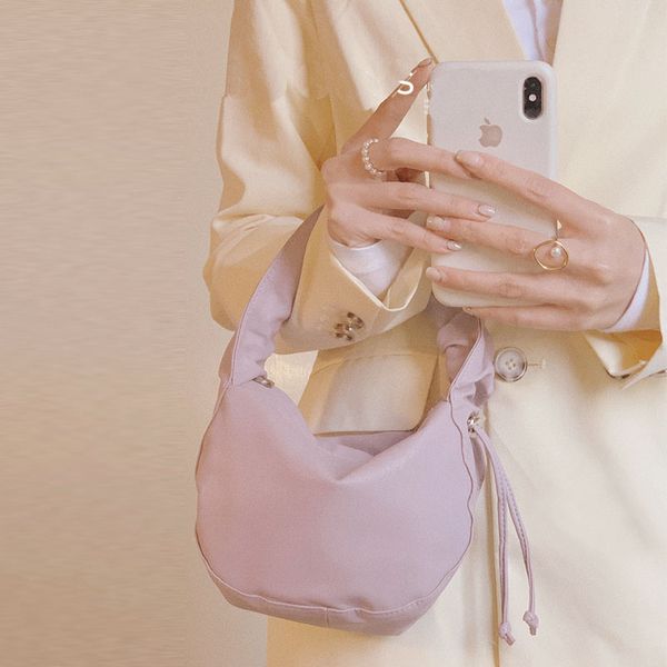 

chic fashion pleated purple color pu leather shoulder bag handbags women purses bag sweet cute bags