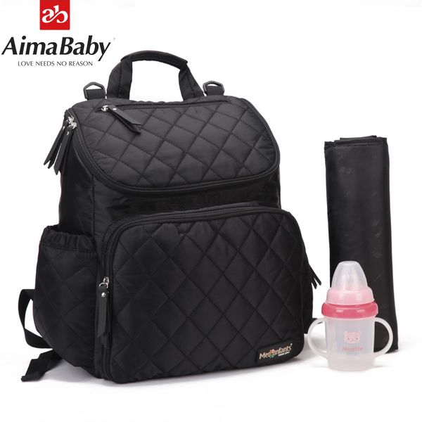 

aimababy diaper bag fashion mummy maternity nappy bag brand baby travel backpack diaper organizer nursing bag for baby stroller y200107
