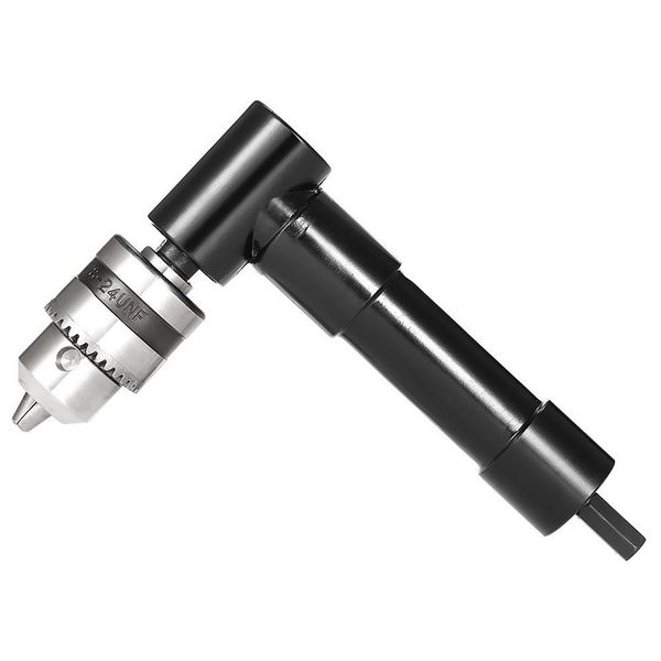 

cordless right angle drill attachment adapter with 3/8 inch keyed chuck 8mm hex shank power tool