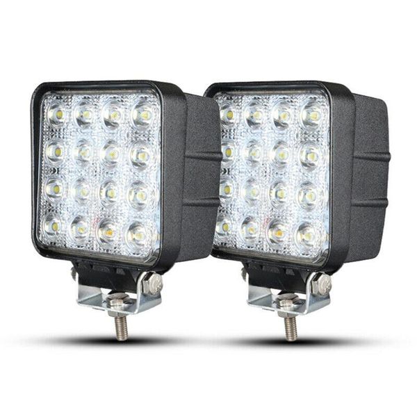 

16led свет работы бар автомобилей противотуманные лампы 53мм 10-30в анти-столкновения прокладка 4800lm