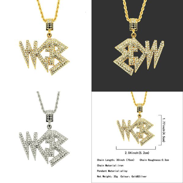 

accessories hip-hop pendeloque cut necklace man ornaments pendant mens iced out hip hop chain pendants locket necklaces, Silver