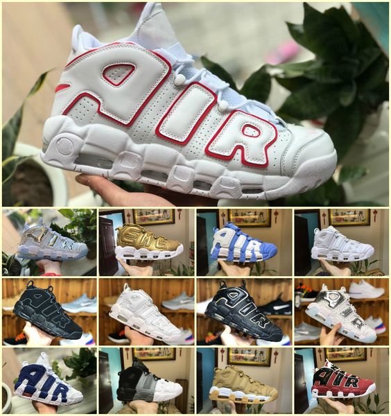 

2019 new 96 qs olympic varsity maroon more mens basketball shoes 3m scottie pippen air uptempo chicago trainers sports sneakers size 5.5-12, Black