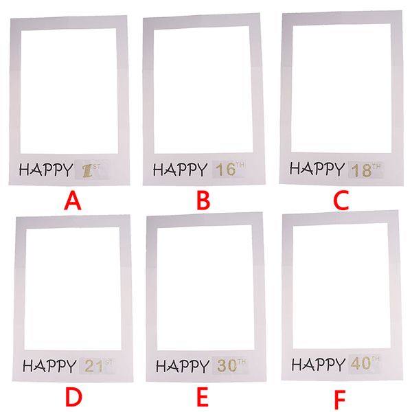 

frame anniversary 30 years birthday decorations party gift 1/16/18/21/30/40th happy paper p booth props p