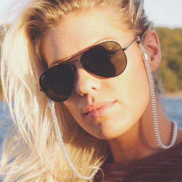 

accessories hollow corn sun accessory metal sun decorative glasses chain hanging neck anti-dropping glasses rope