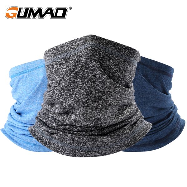 

breathable neck gaiter face mask warmer tubular shield tactical riding cycling hiking camping bandana bicycle scarf men women, Black