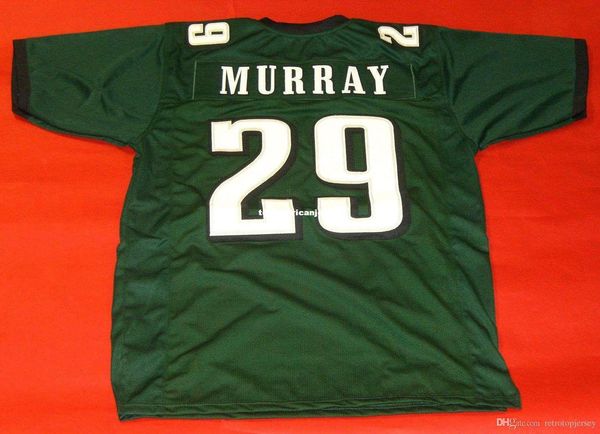 

retro #29 demarco murray custom mitchell & ness jersey green mens stitching s-5xl,6xl football jerseys running, Gray