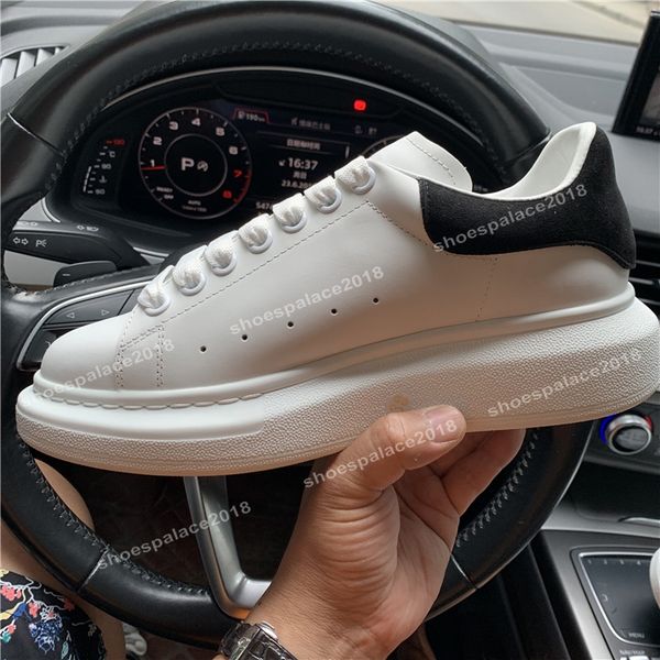 

fashion luxury classic casual shoes platform leather trainer mens womens navy snake skin 3m sneakers velvet chaussures with box, Black