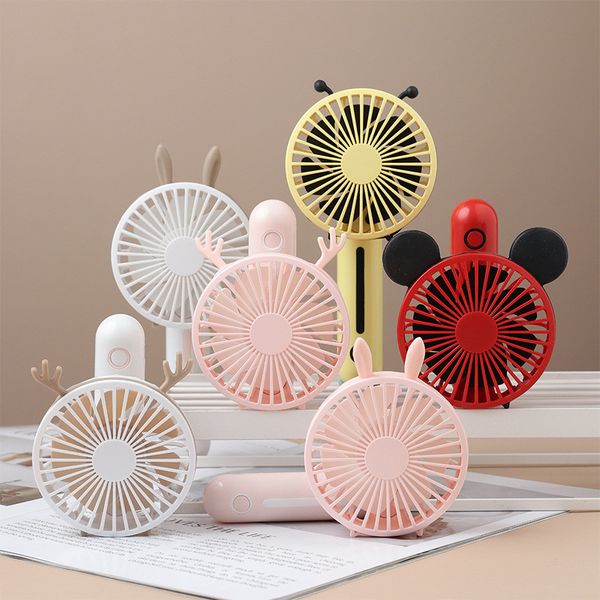 Mini Handheld Folding Fan USB de carregamento frescos removível Rotating Handheld Fan Verão ao ar livre bolso Fãs Realizar