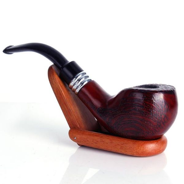 Novo tipo de mercado retro puro mão-carved fabricantes de tubos de madeira maciça atacado e vendas diretas de acessórios para tubos de cigarro