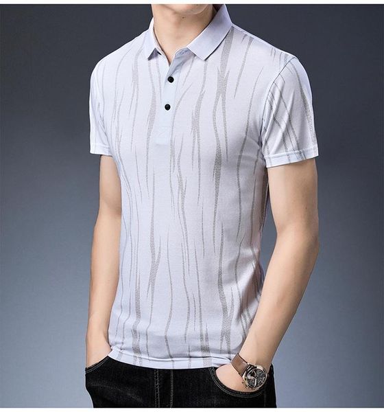 

striped print men casual shirts fashion summer loose buttons mens shirts casual short sleeve males clothing, White;black