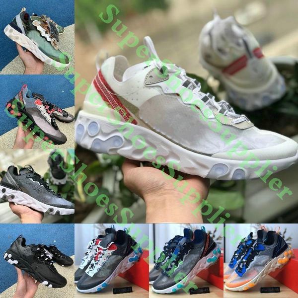 

olive react element 87 55 mens running shoes tour yellow undercover camo red men women sail triple black white taped seams sports sneakers