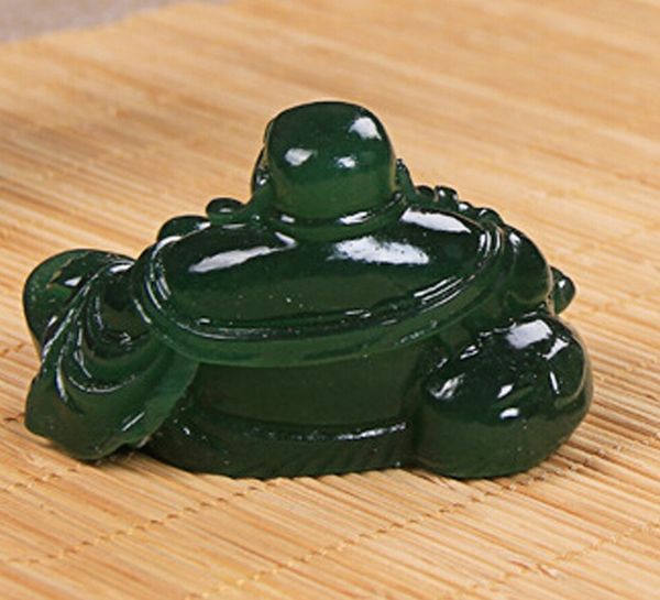 

сидящий зеленый переменчивый polyresin майтрейя чай pet чай домашние животные