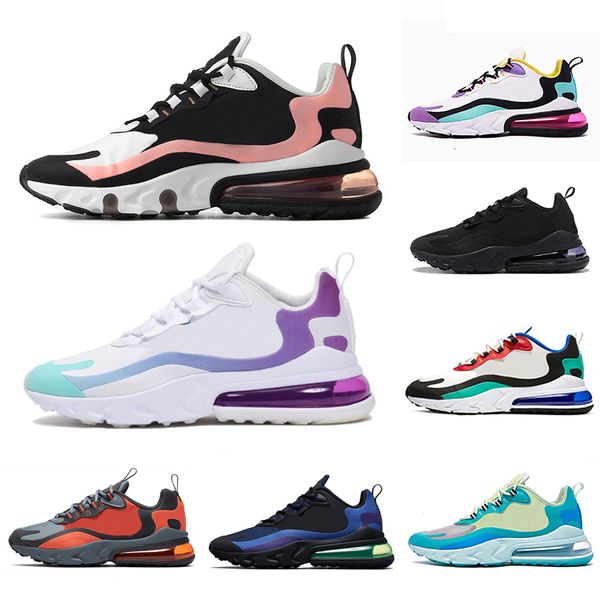 

bleached coral react mens running shoes dusk purple grey orange deep royal blue bauhaus hyper jade bright violet men women sports sneakers