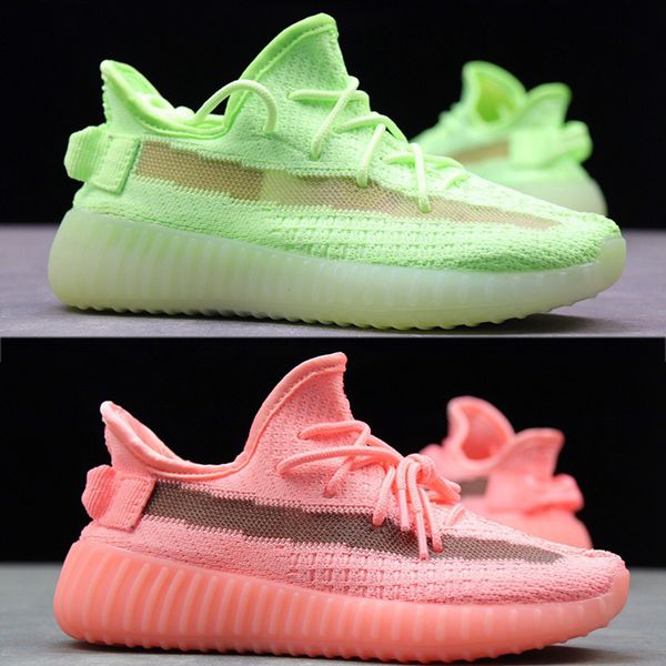 

New kid infant de igner hoe youth running hoe clay hyper pace ture form trfrm tatic glow green pink boy girl children toddler neaker