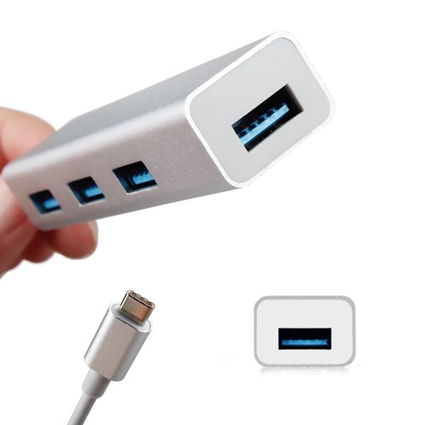 

4in1 usb type-c hub адаптер, usb type-c 3,1 порта до 4 usb 3.0 порта концентратора зарядное устройство convertor для нового mb pro a1706 a17