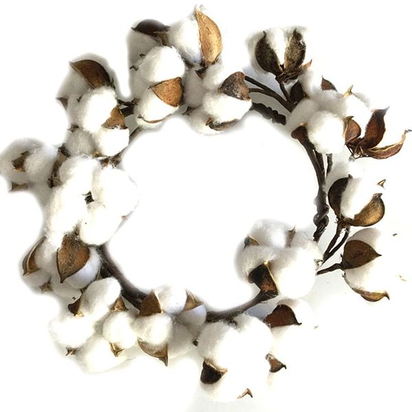 

cotton ring simulation cotton wreath christmas wreath door link day decoration hanging decoration welcome