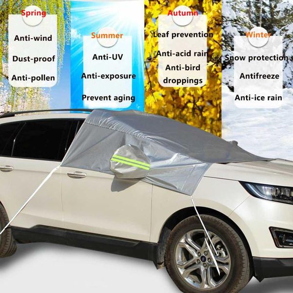 

160x270cm car front windscreen windshield cover sunshade frost snow dustproof waterproof sun shield window mirror protector