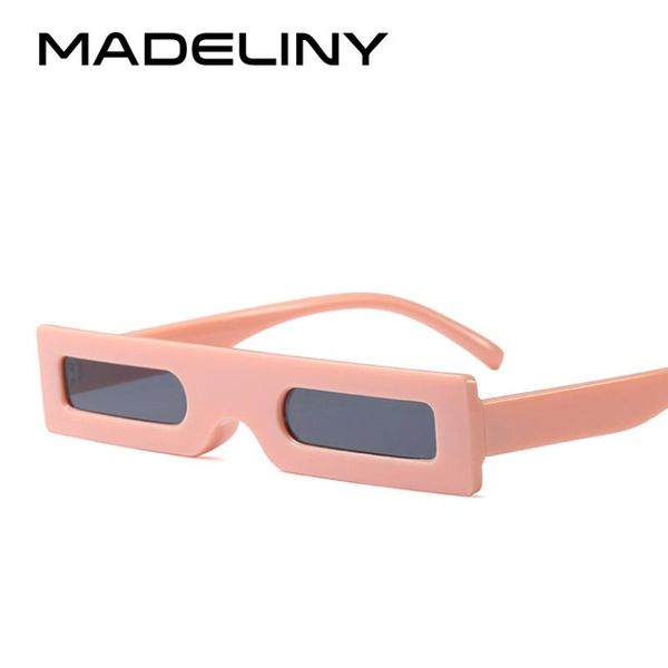 

madeliny fashion women rectangle sunglasses brand designer classic vintage 2020 small square frame glasses ma432, White;black
