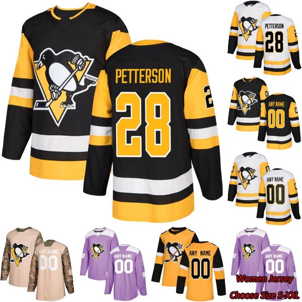 

28 Marcus Pettersson Pittsburgh Penguins Sidney Crosby Jake Guentzel Mario Lemieux Phil Kessel Evgeni Malkin Jack Johnson Kris Letang Jersey