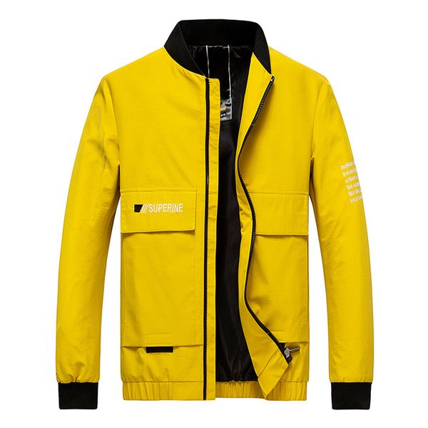 

2019 men's autumn winter casual printing stand collar zipper outdoor sport coat autumn overcoat necessary spring men coat 8.28, Black;brown