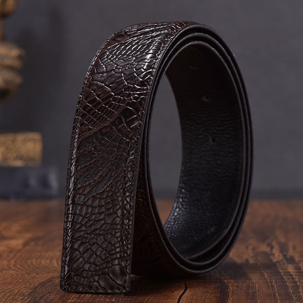 

customizable leather buckle belts fashion business mens belt leather material black rich style gucc belt, Black;brown