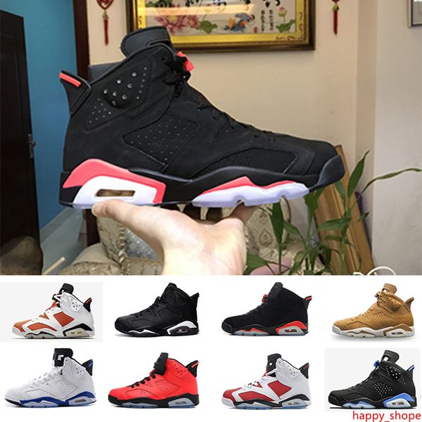 

new black cat 6 wheat infrared black gat orade basketball shoes men maroon carmine sports blue alternate maroon sneaker size 41-47