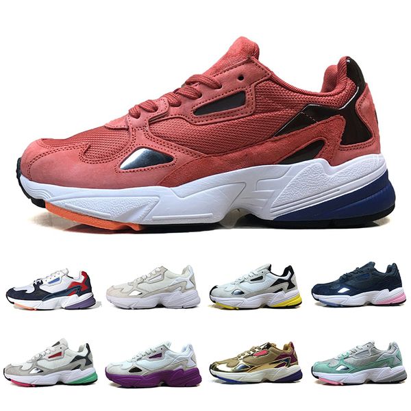 

2019 falcon w leather and mesh youth ladies breathable running shoes falcon w mix eva cushioning sports shoes