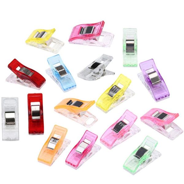 

sewing machine tools 20 pcs clear sewing craft quilt binding plastic clips clamps pack supplies wholesale d15, Black