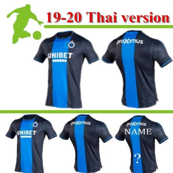 

2019 2020 new thailand club brugge kv soccer jerseys 19 20 home vanaken okereke away brugge jersey former football shirts, Black;yellow