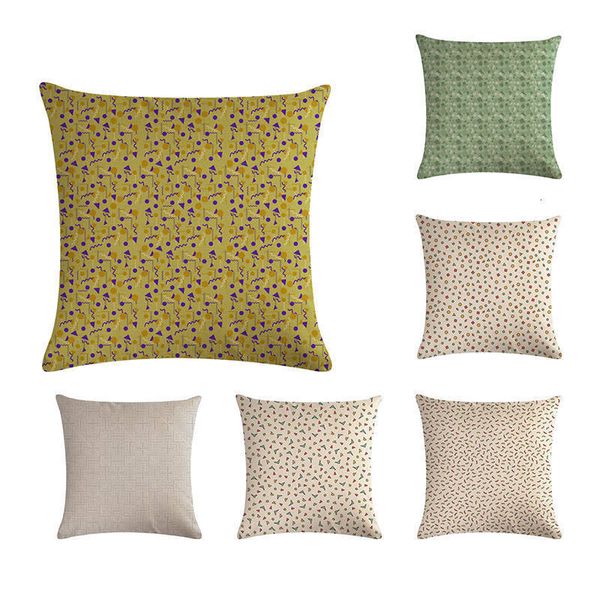 

волна индивидуальные наволочки малый свежий цветок лист пользовательские подушки обложка 10styles геометрия детская диван украшение подарка