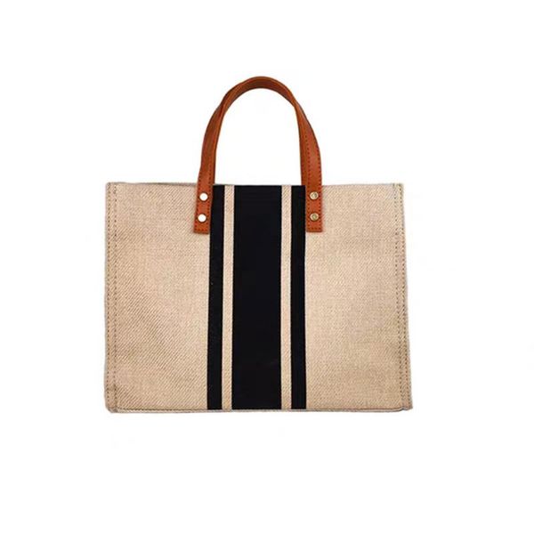 

women reusable shopping bag large capacity canvas striped travel storage bags female handbag canvas tote eco bag bolsos #t1g