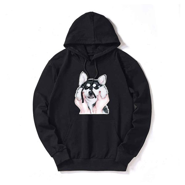 

designer hoodies mens luxury sweatshirts hoodies streerwear fashion pullovers long sleeved sunny dogs printing 5 color highly quality, Black
