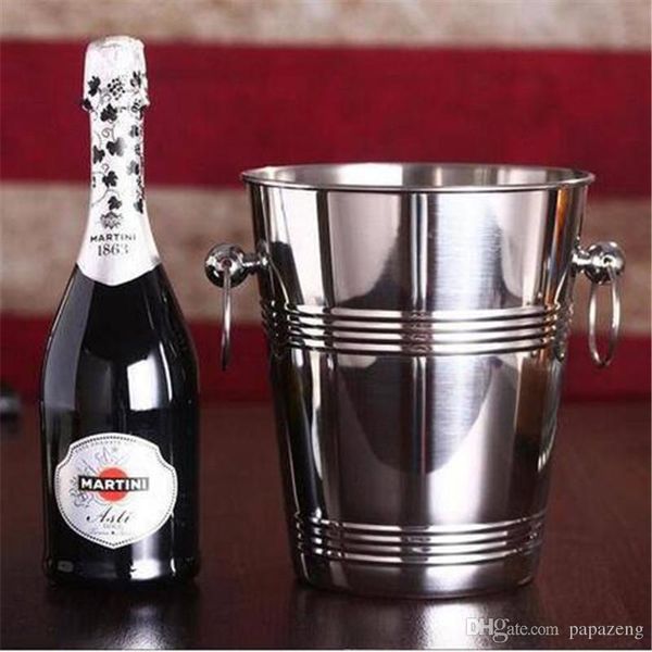 

wholesales stainless steel 5l wine bottle ice bucket wine cooler ice buckets and coolers barware