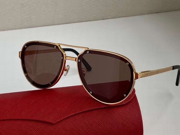 

fashion pilot sunglasses 0195s metal gold frame grey lens sunglasses occhiali da sole firmati glasses uv400 outdoor protection eye, White;black