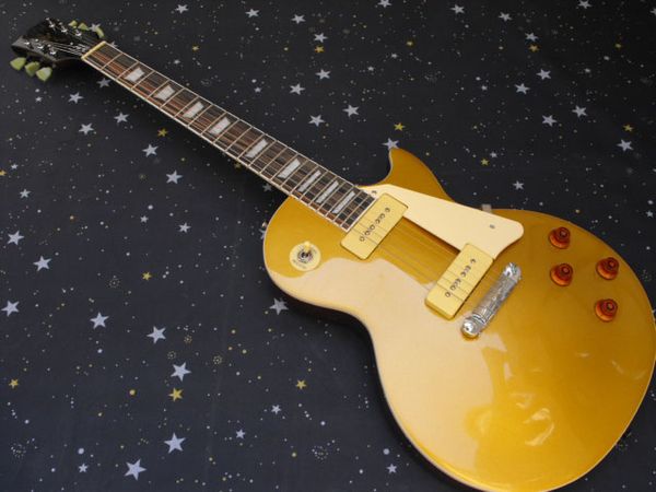 

selling one-piece set neck g l p mahogany body golden electric guitar ing