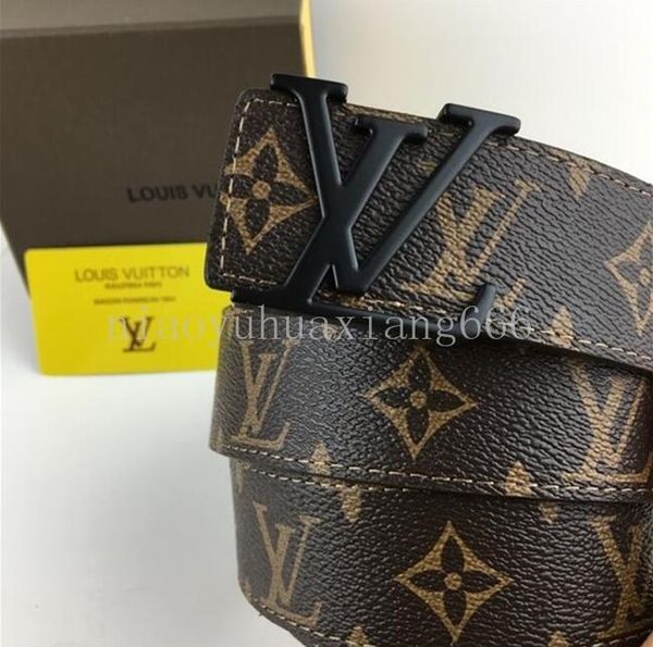 

2020 роскошная из mens и женщин пояса с моды большой пряжка натуральная кожа top дизайнерские высокого качества роскошное ремни с коробкой, Black;brown