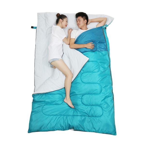 

2.2 кг / 3 кг двойной спальный мешок открытый кемпинг весна и осень семья спальное одеяло коврик дорожный автомобиль кемпинг альпинизм