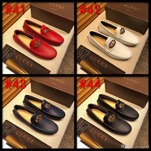 

19mm new 2020 men casual shoes genuine leather men slip-on flats luxury brands man moccasins loafers driver shoes man cqcq2, Black