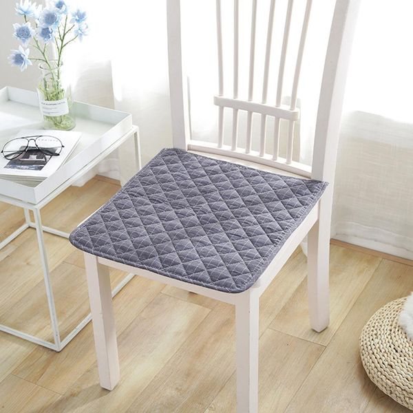 

lanlan nordic style breathable cotton plaid texture nonslip chair cushion